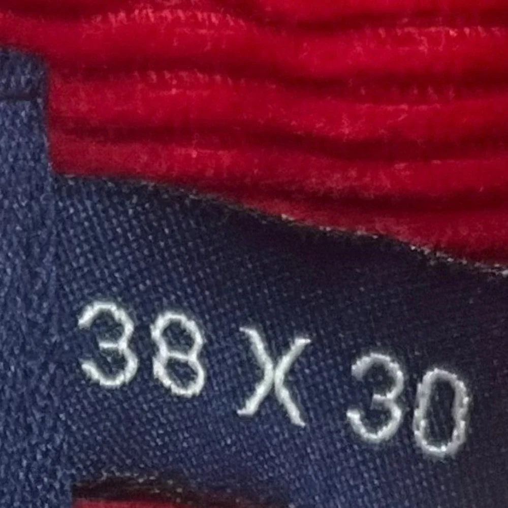 Vineyard Vines Men's Red Corduroy Club Cotton Relaxed Fit Chino Pant Size 38x30